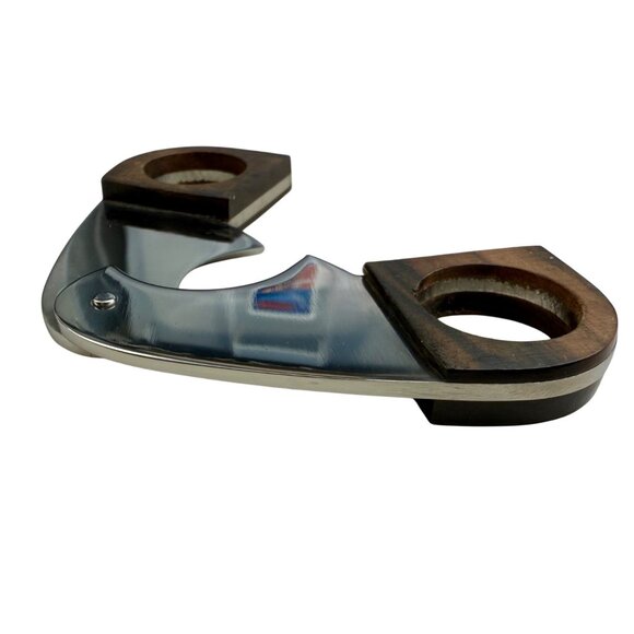 Thompson Premium Scissor Cigar Cutter Stainless Steel Blade Wood Handles w/ Case - Picture 5 of 9